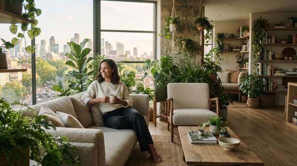 Editorial illustration for Biophilic Design for Urban Apartments: A Practical Framework for Calmer, Healthier City Living