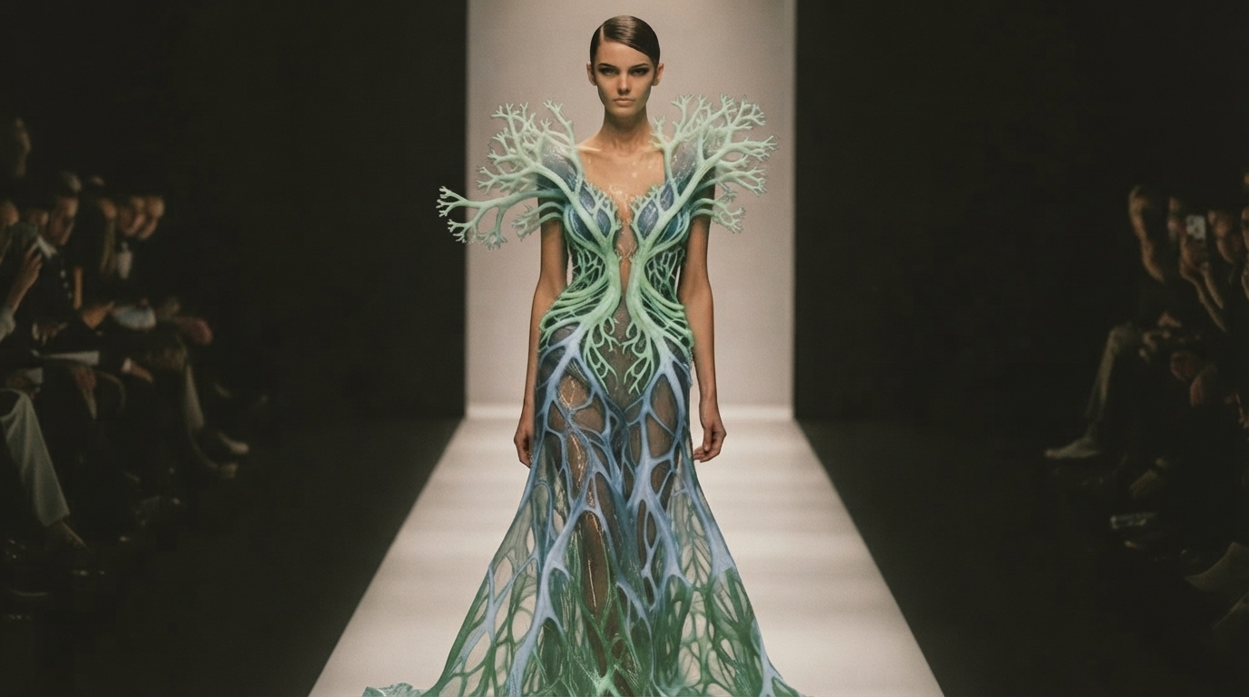 Editorial illustration for How Nature's Designs Are Remaking Sustainable Fashion